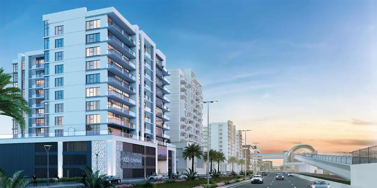 Discover Azizi Central at Al Furjan, offering modern 1 to 3-bedroom apartments